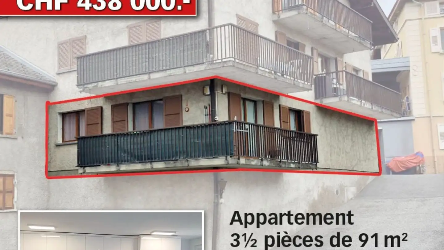 Appartamento in vendita - Rue Chez Pottier 1, 1955 Chamoson