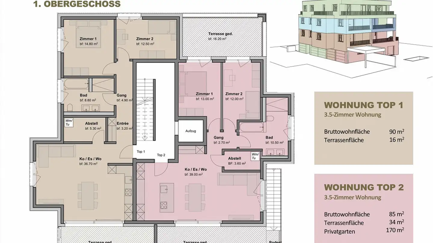 Wohnung mieten - Hauptstrasse 87, 9434 Au SG - Foto 4