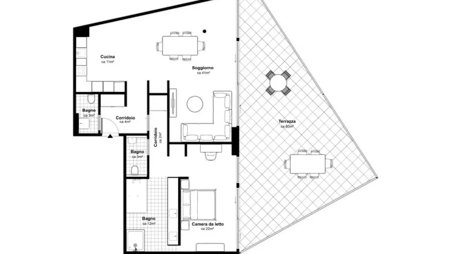 Appartement à louer - Via Geretta 18, 6900 Paradiso - Photo 3