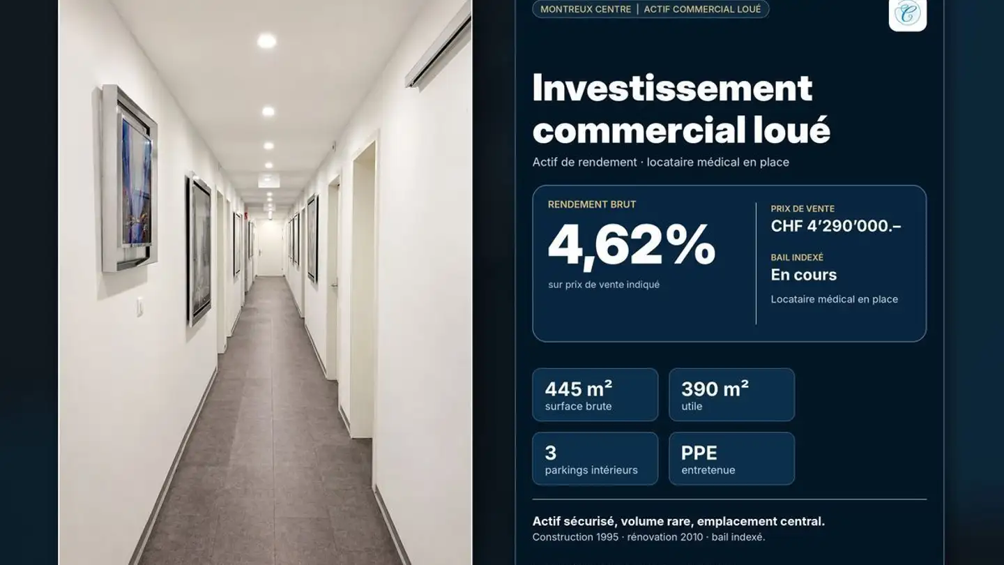 Commercial for sale - 1820 Veytaux