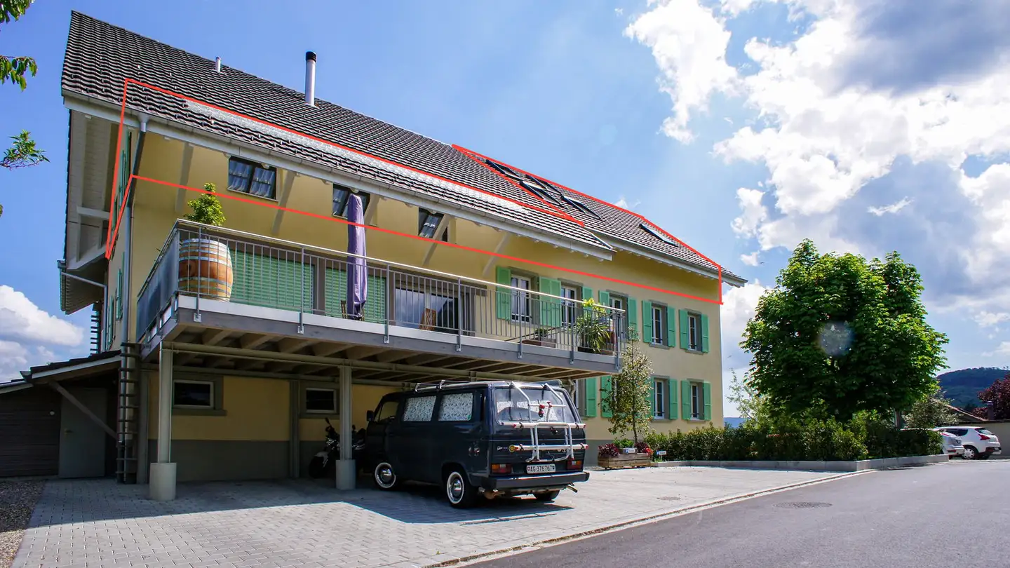 Dachgeschosswohnung mieten - Schaufelackerweg 20, 4314 Zeiningen