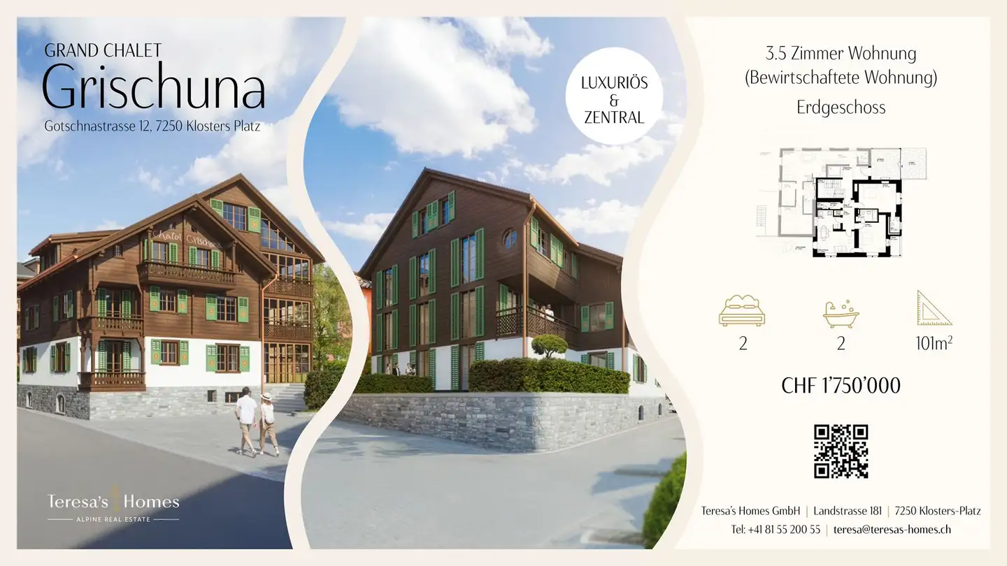 Appartamento in vendita - Gotschnastrasse 12, 7250 Klosters