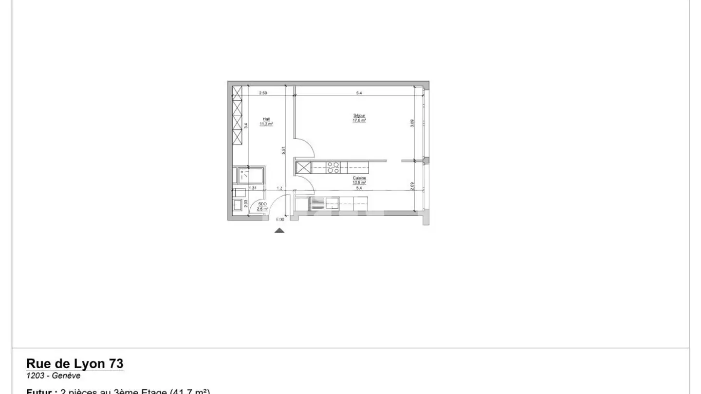 Appartement à louer - Rue De Lyon 73, 1203 Genève