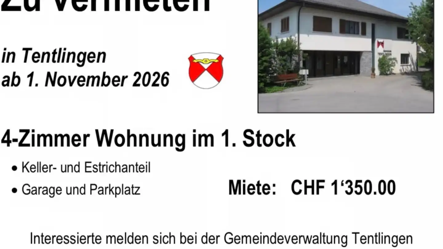 Apartment for rent - Präderwanstrasse, 1734 Tentlingen