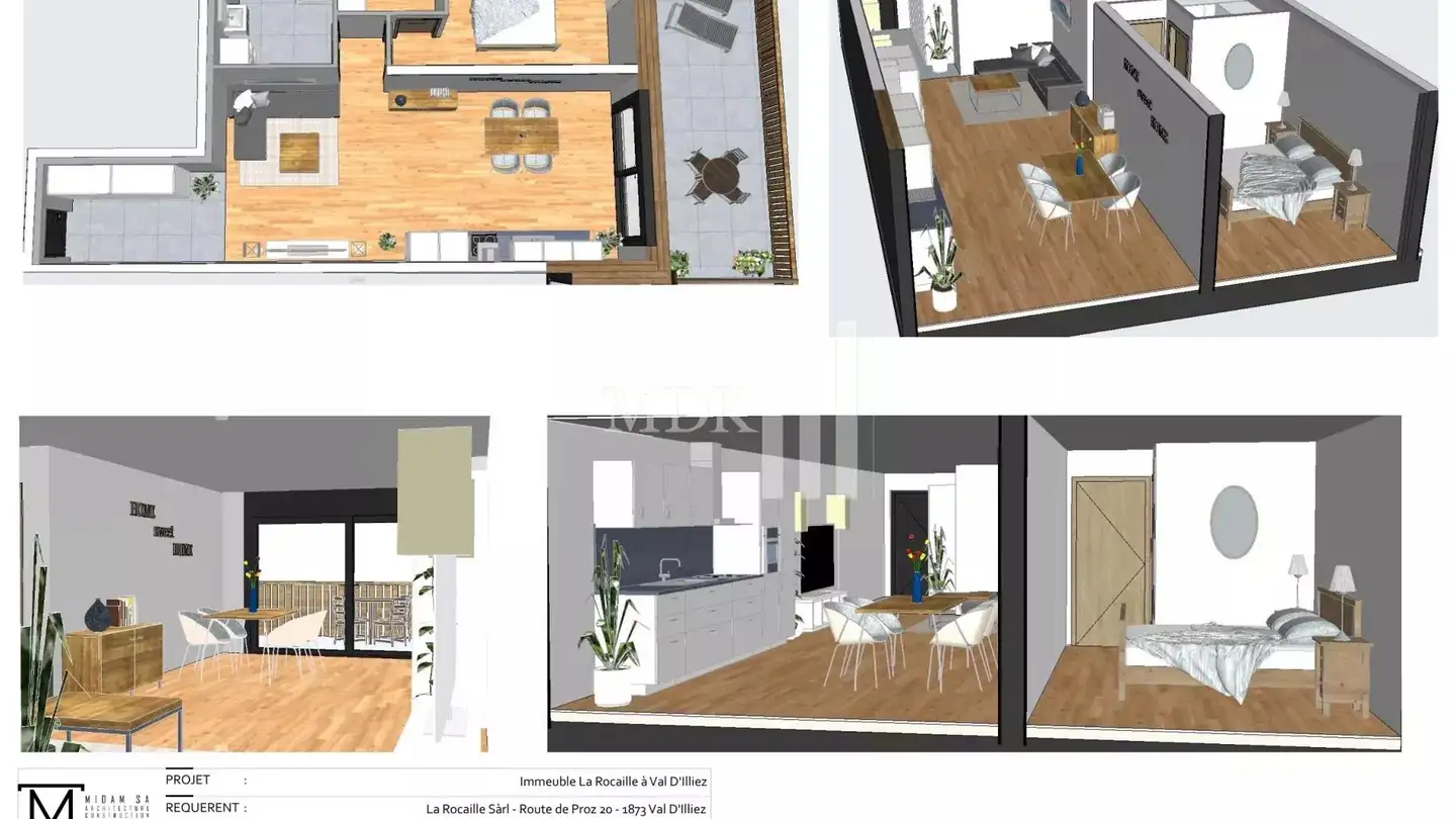 Appartement à louer - Chemin De La Rocaille 1, 1873 Val-d'Illiez