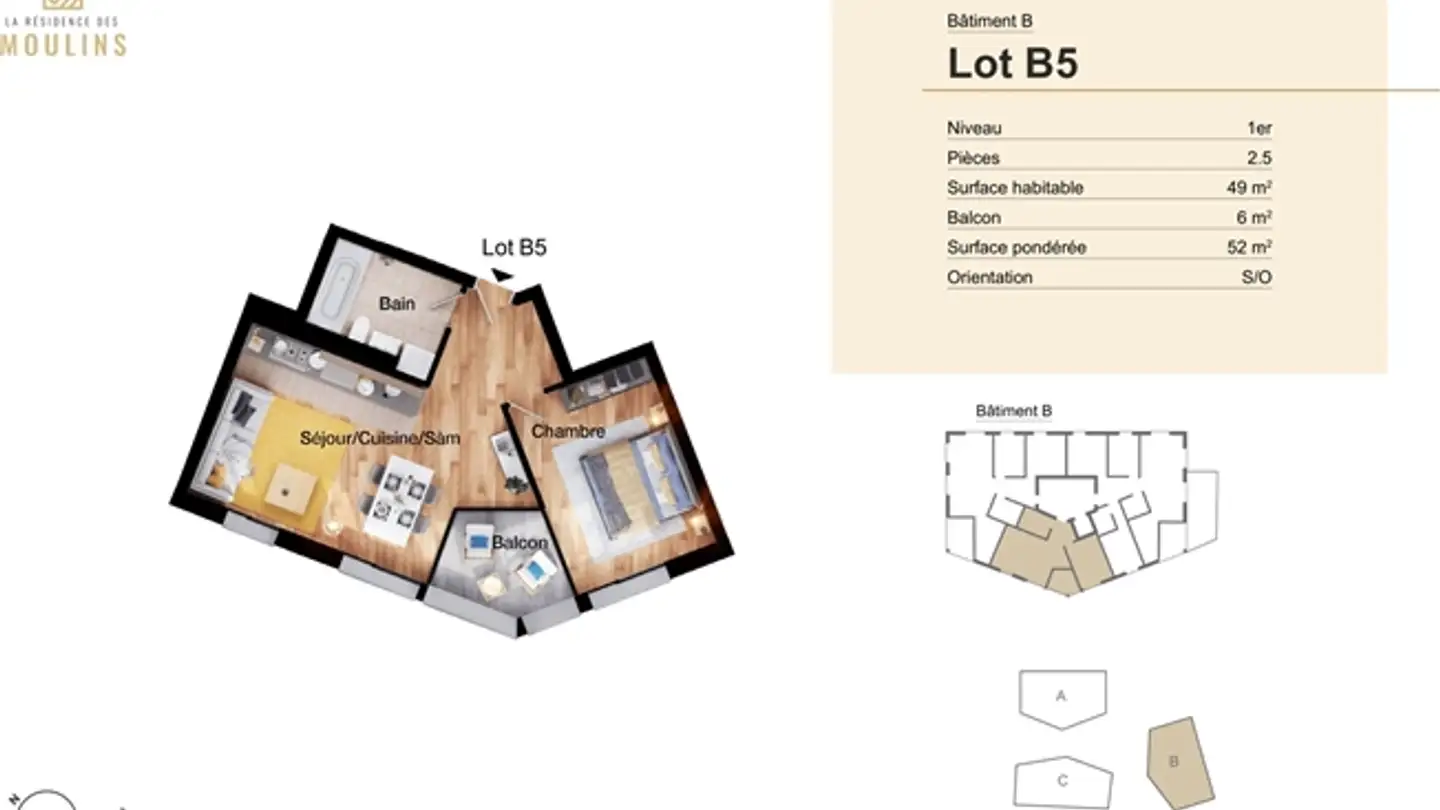 Wohnung kaufen - 1692 Massonnens - Foto 2