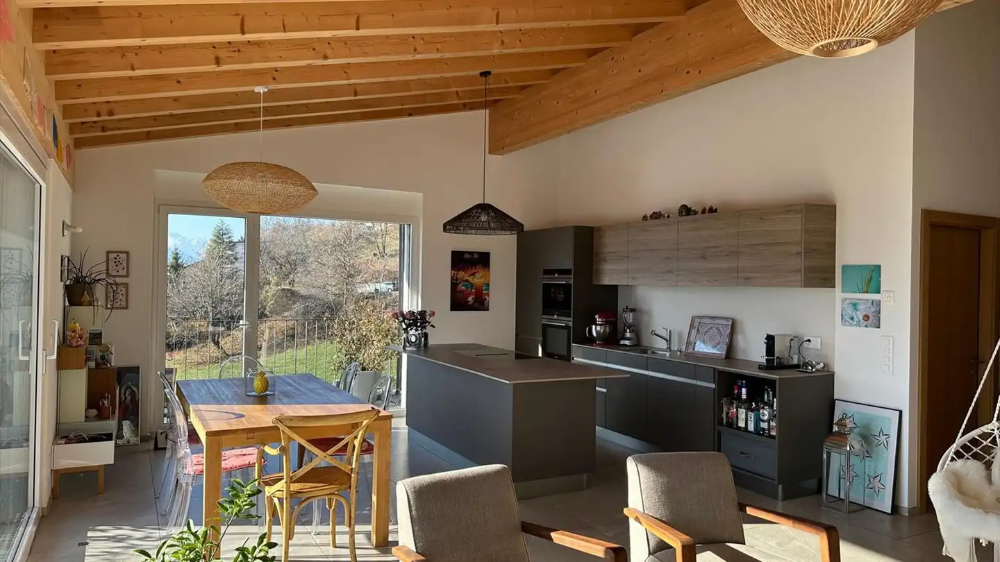 Appartement en terrasse à louer - 1965 Savièse