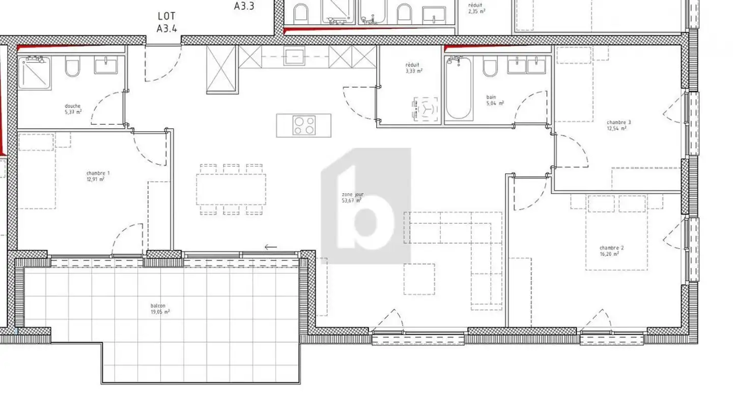 Appartement à louer - 1489 Murist - Photo 2