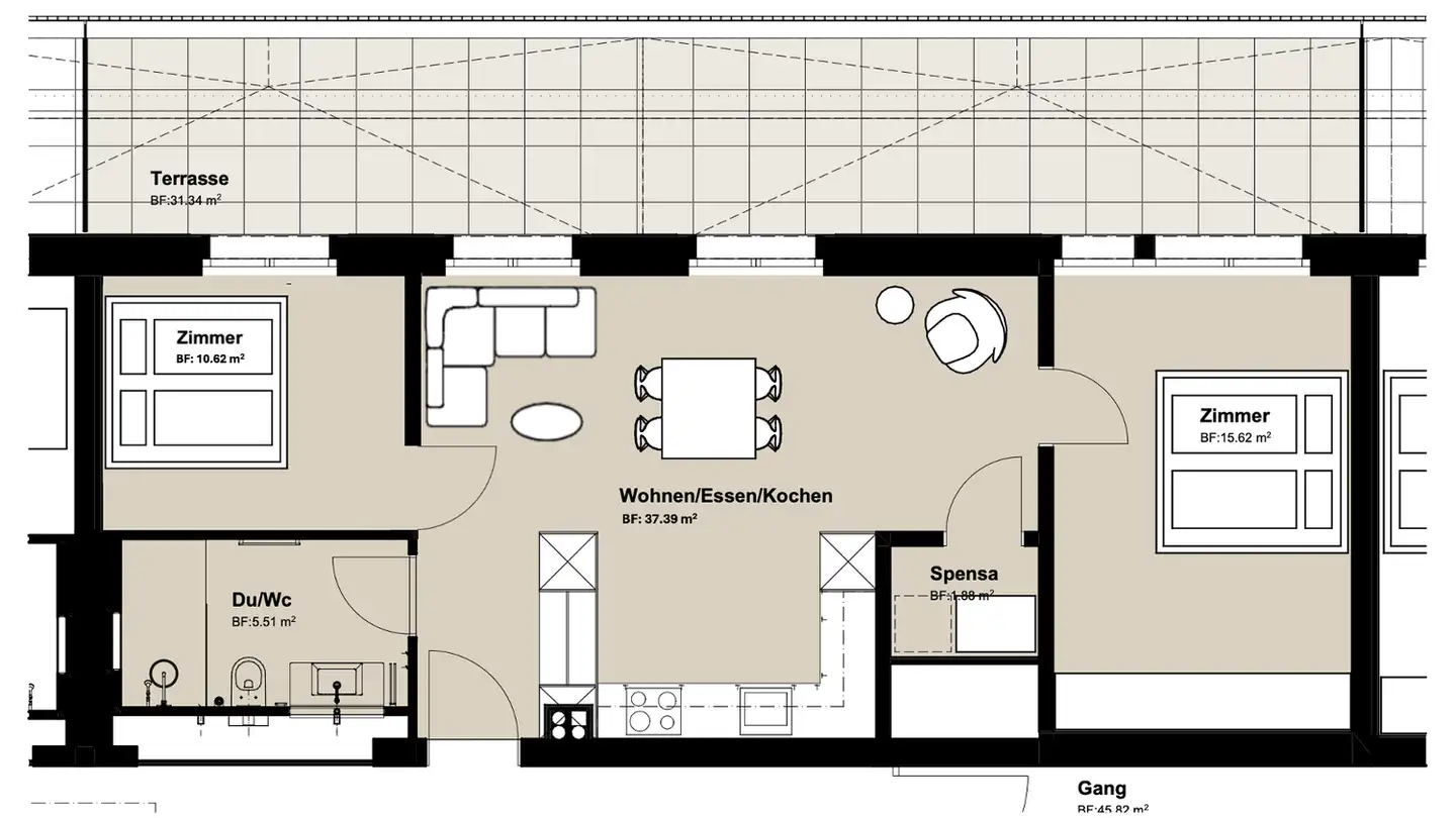 Appartamento in affitto - Rheinfelsstrasse, 7000 Chur - Photo 3