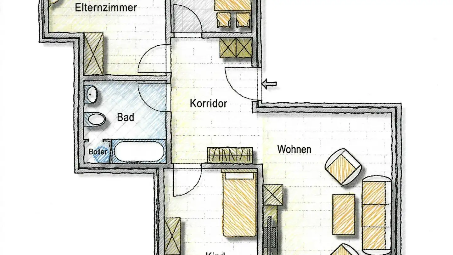 Apartment for rent - Dintikerstrasse 8, 5604 Hendschiken