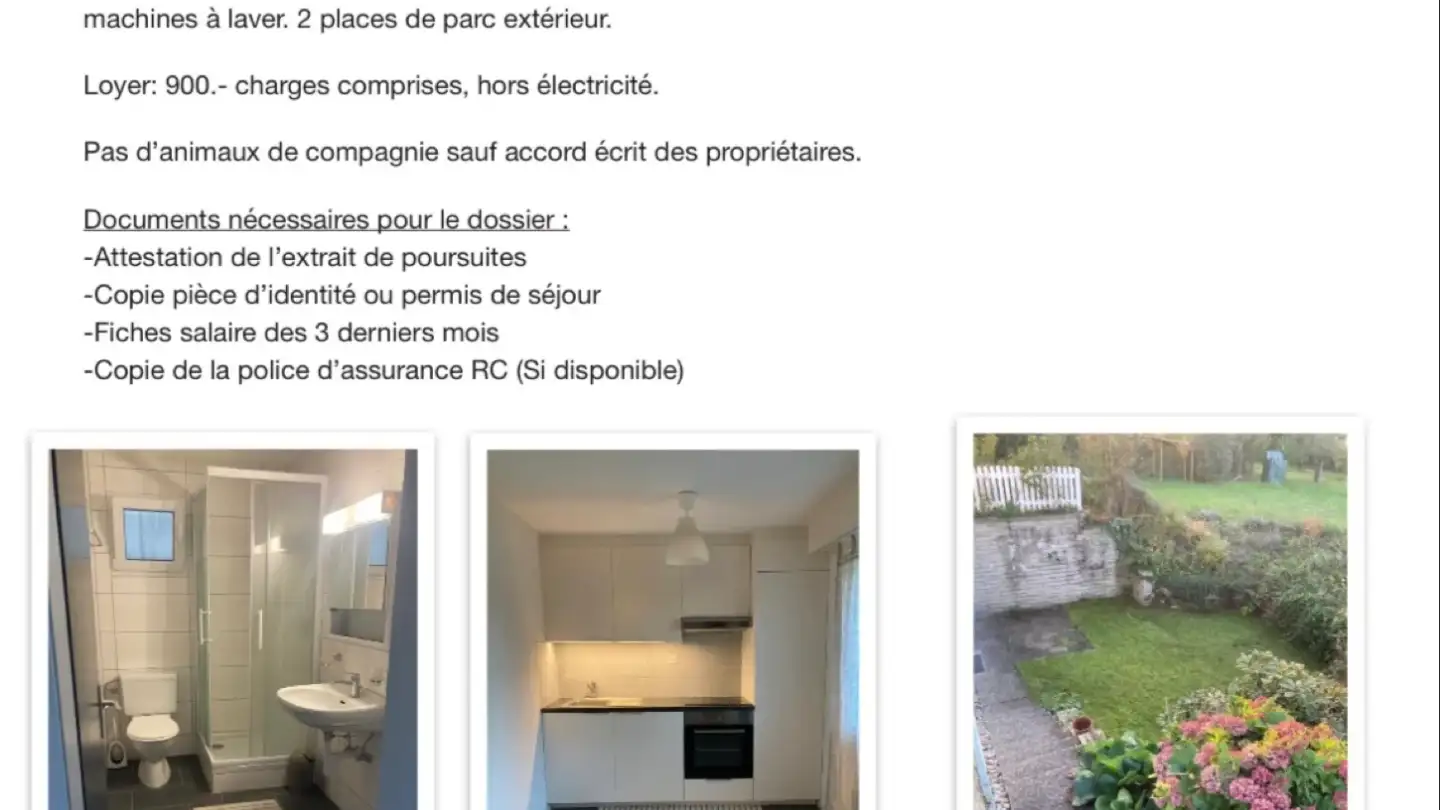 Apartment for rent - 1588 Cudrefin