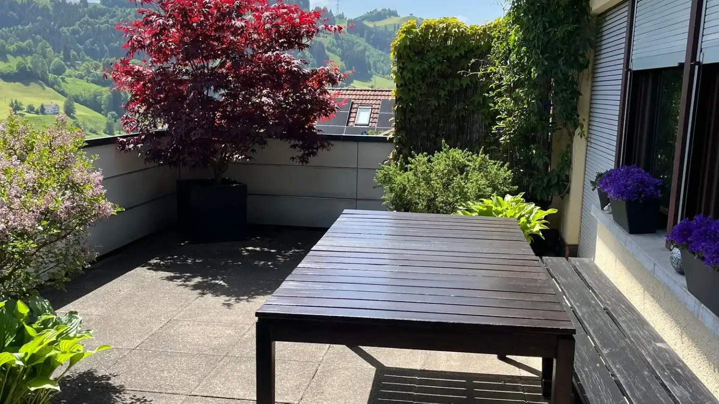 Terrassenwohnung mieten - Eggstrasse 41, 9055 Bühler