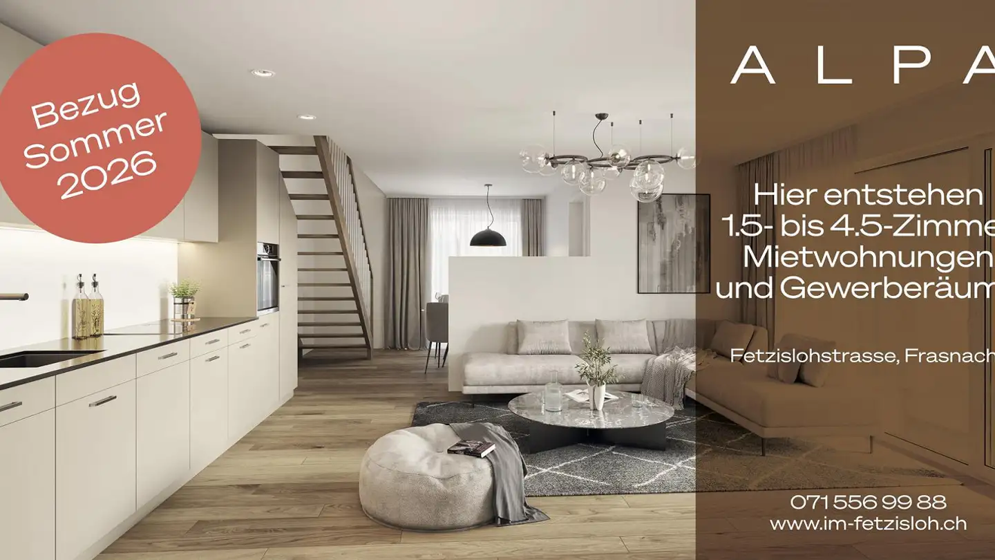 Apartment for rent - Fetzislohstrasse 8, 9320 Frasnacht