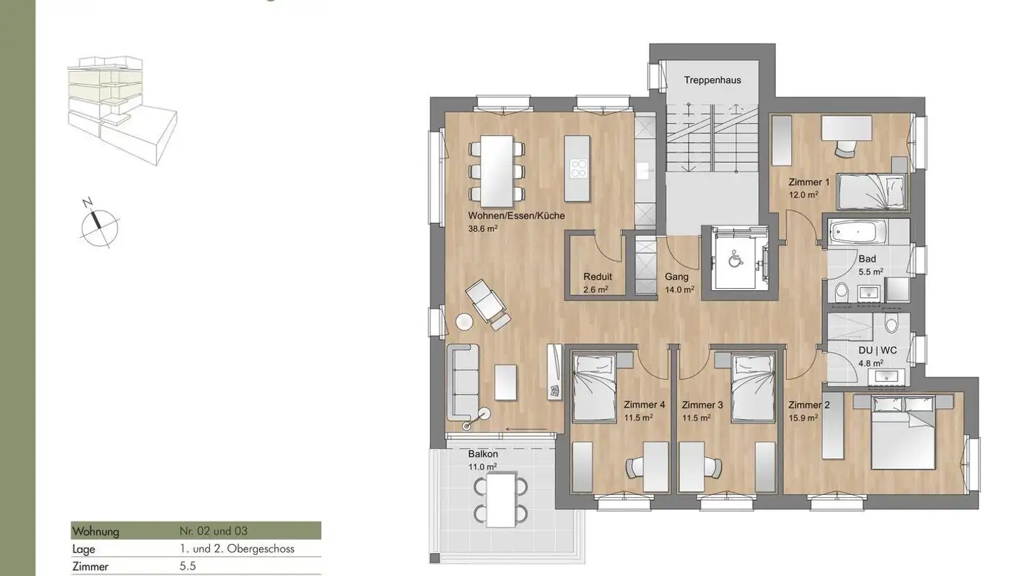 Appartamento in vendita - Schulstrasse, 6037 Root - Foto 3