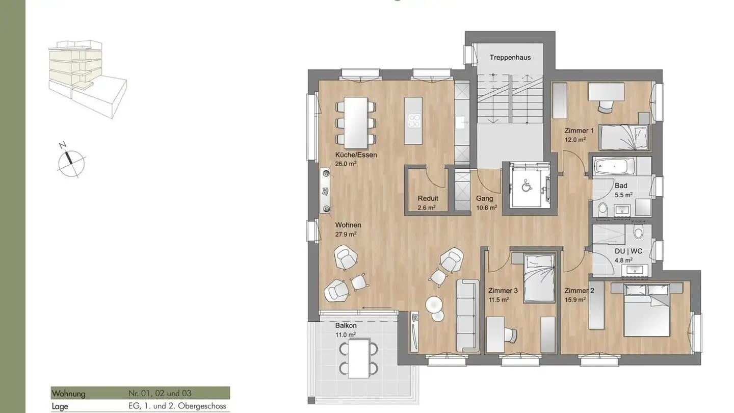 Appartamento in vendita - Schulstrasse, 6037 Root - Foto 4