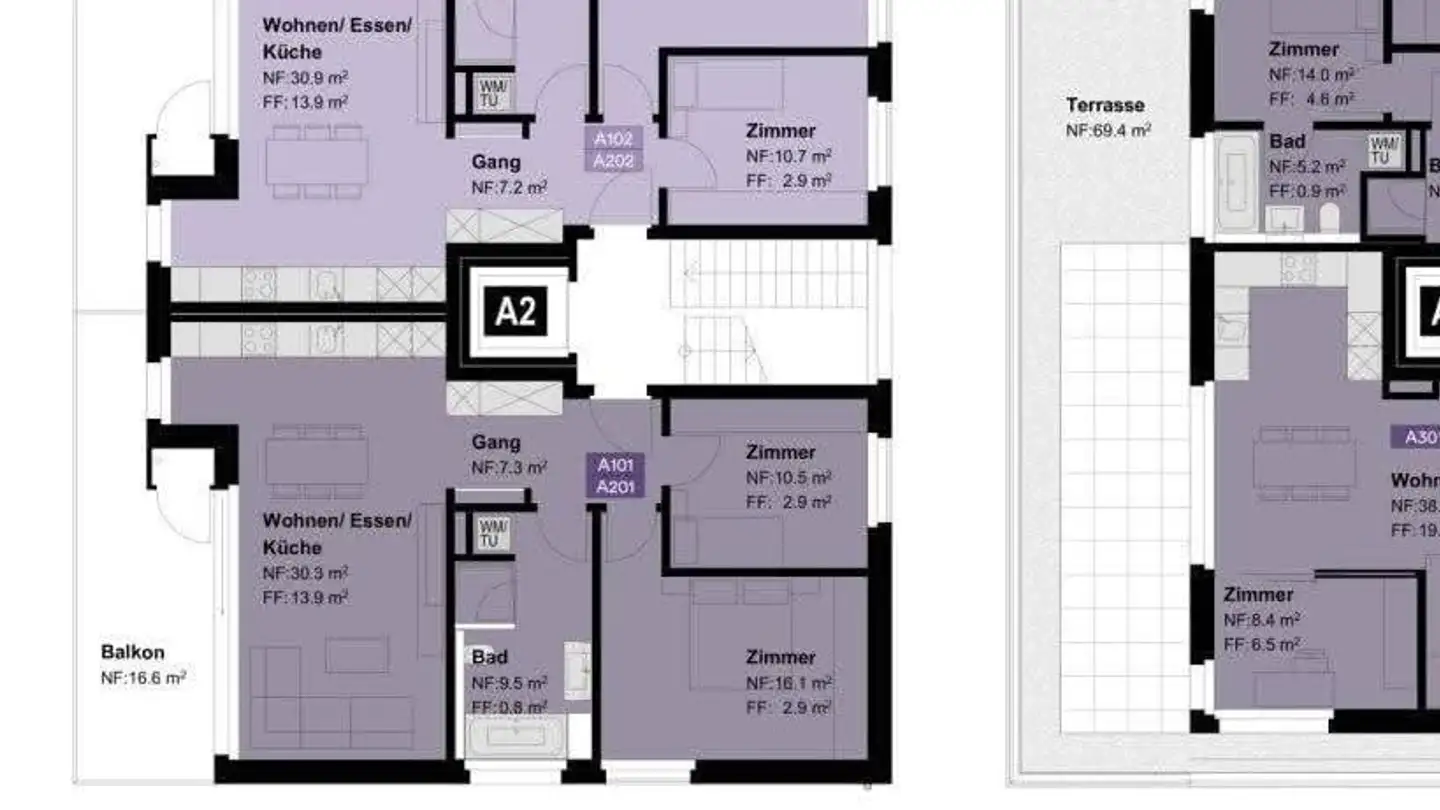 Attico in affitto - Scheuchenstrasse 9a, 8500 Frauenfeld - Photo 3