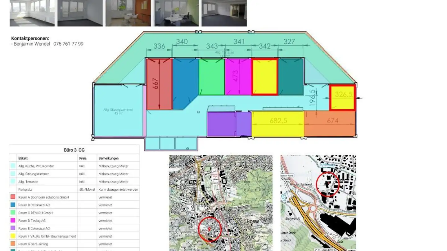 Bürofläche mieten - Kreuzstrasse 34, 6010 Kriens