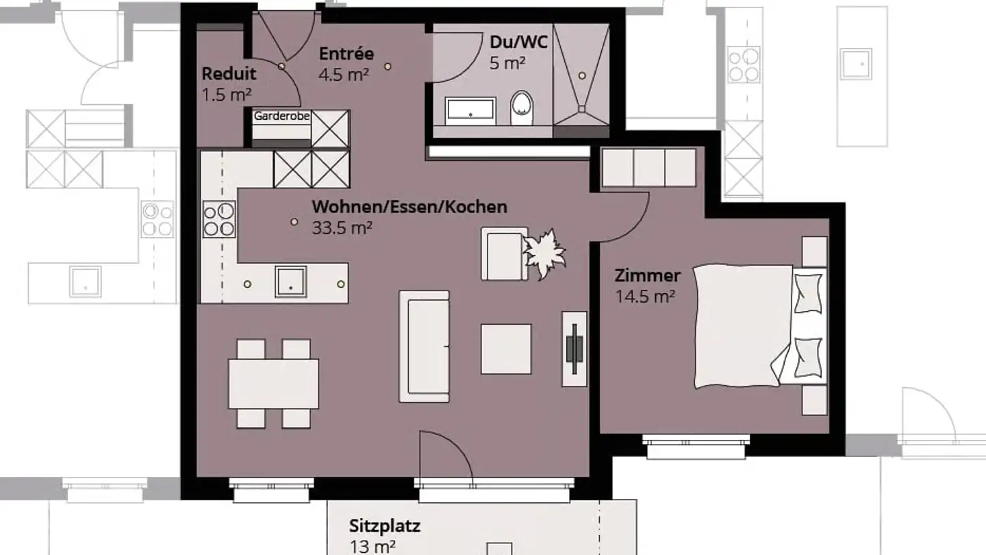 Appartement à louer - Sägeweg 8, 3360 Herzogenbuchsee