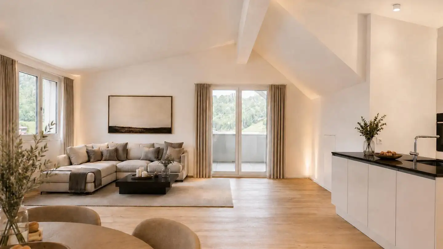 Attic flat for sale - Mattenweg 3, 8374 Dussnang