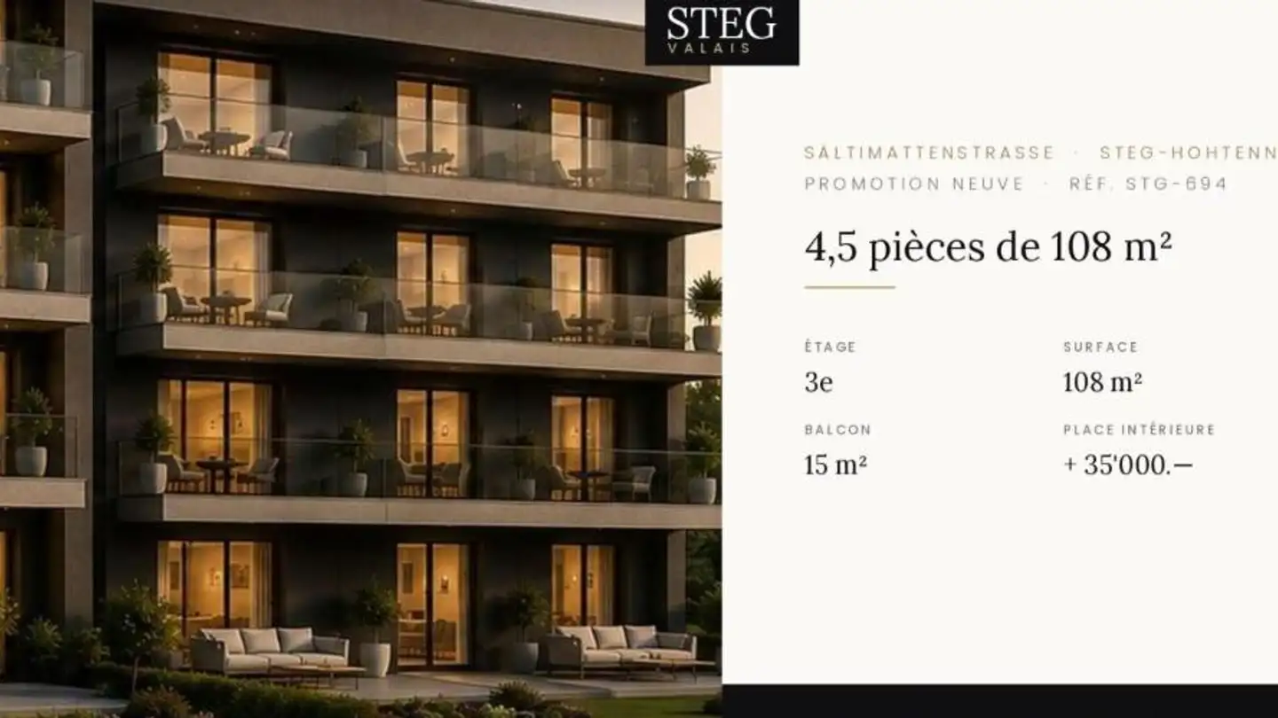 Apartment for sale - Sältimattenstrasse, 3940 Steg VS