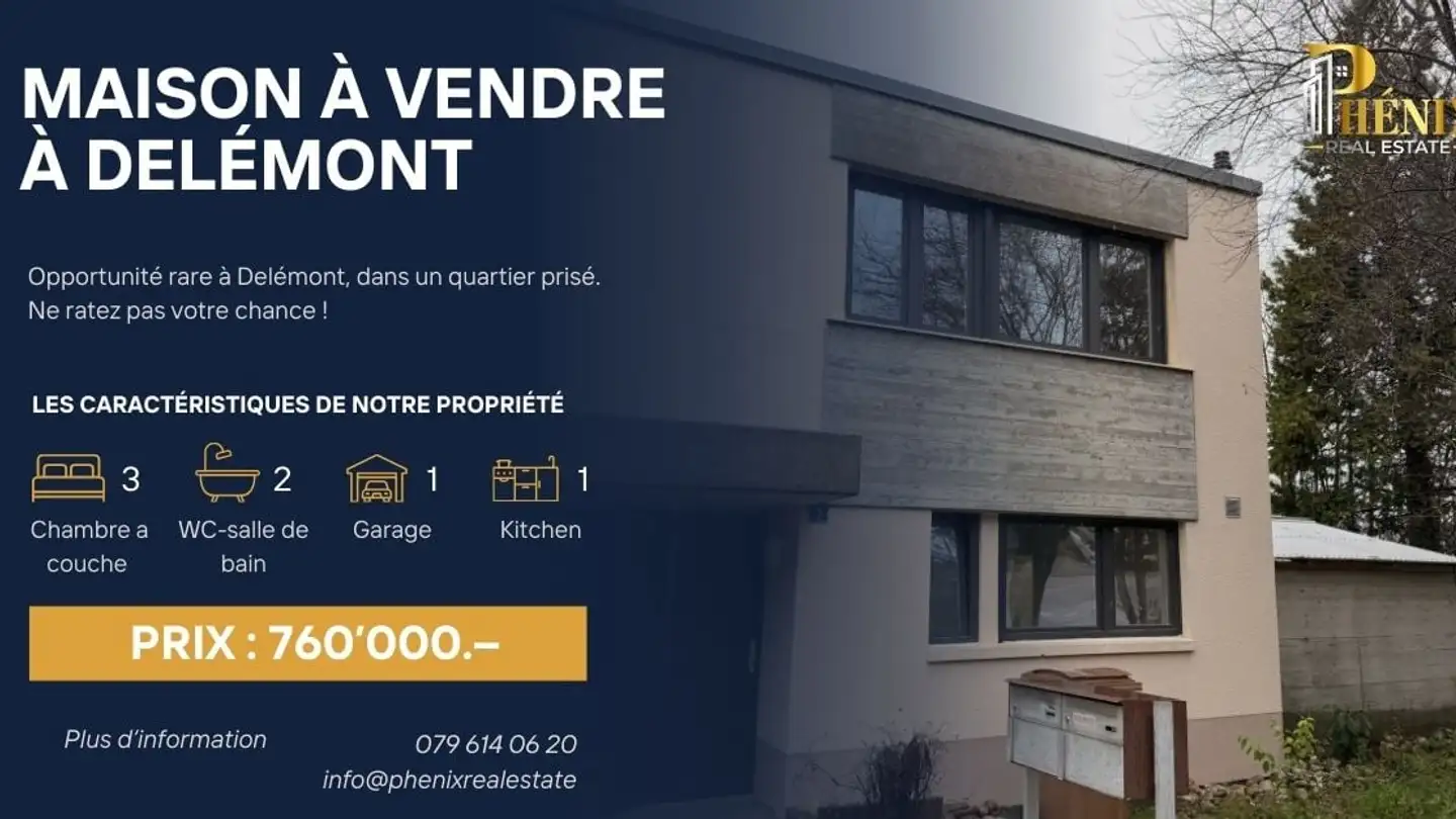 Villa à vendre - 2800 Delémont