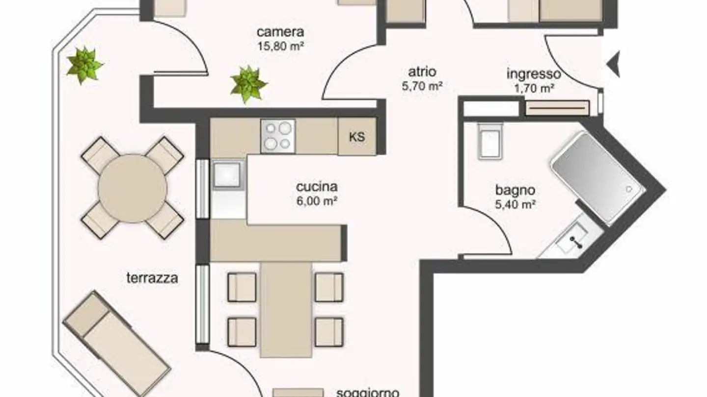 Wohnung mieten - Via Francesca 7, 6598 Tenero