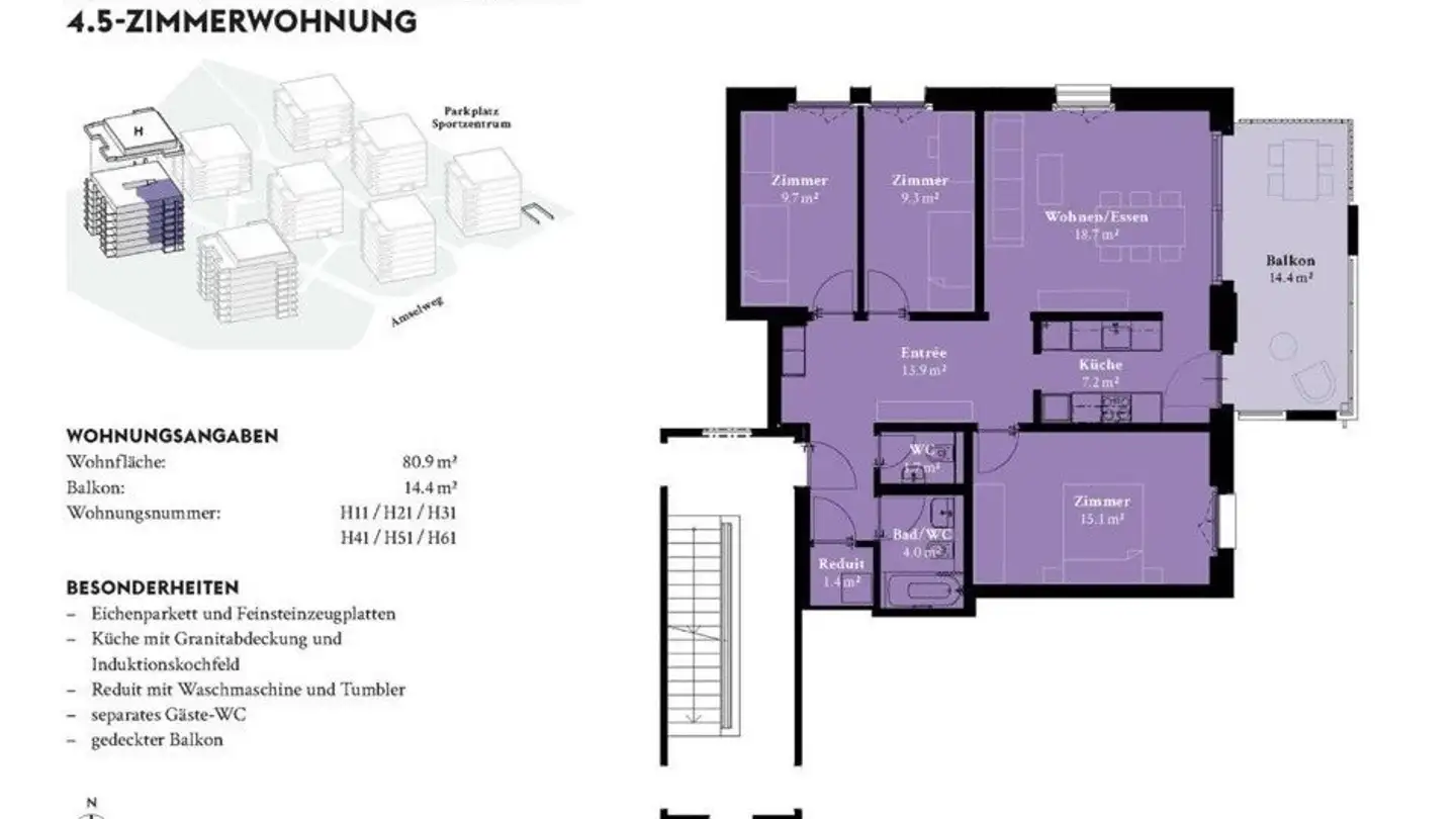 Wohnung mieten - Lerchenweg 26, 4528 Zuchwil - Foto 2