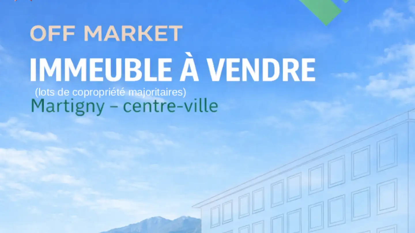 Mixed-use building for sale - Place Centrale, 1920 Martigny