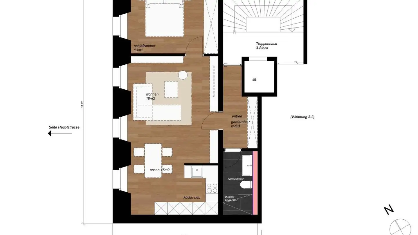 Appartement à louer - Hauptstrasse 54, 5330 Bad Zurzach - Photo 4