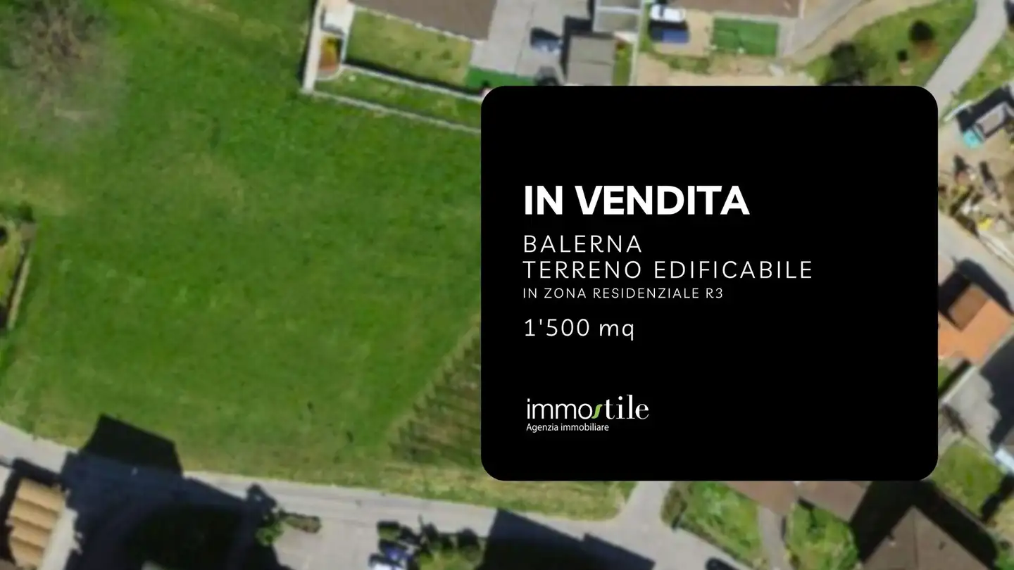 Constructible plot for sale - 6828 Balerna