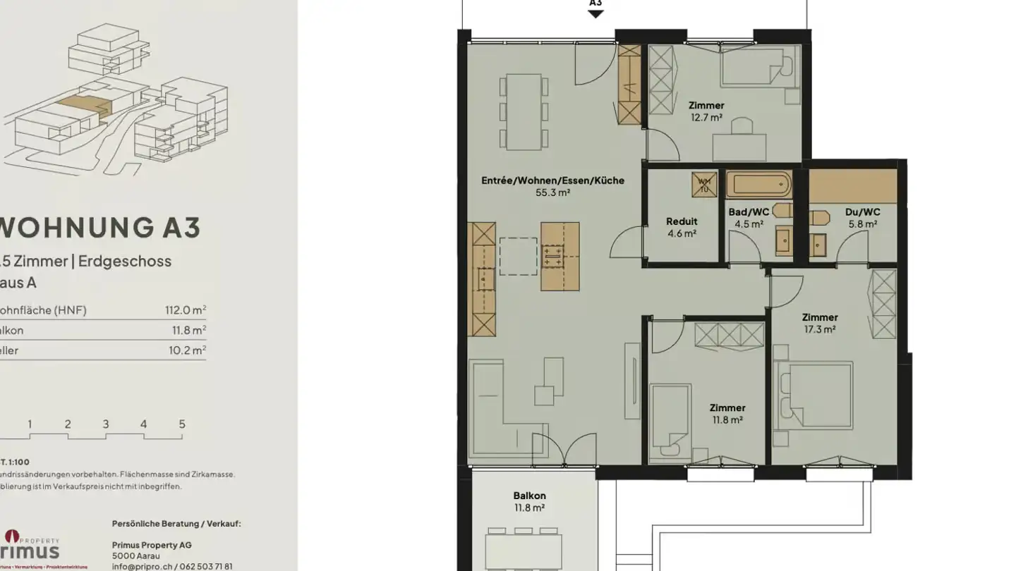 Apartment for rent - Hauptstrasse 14, 5024 Küttigen - Photo 4