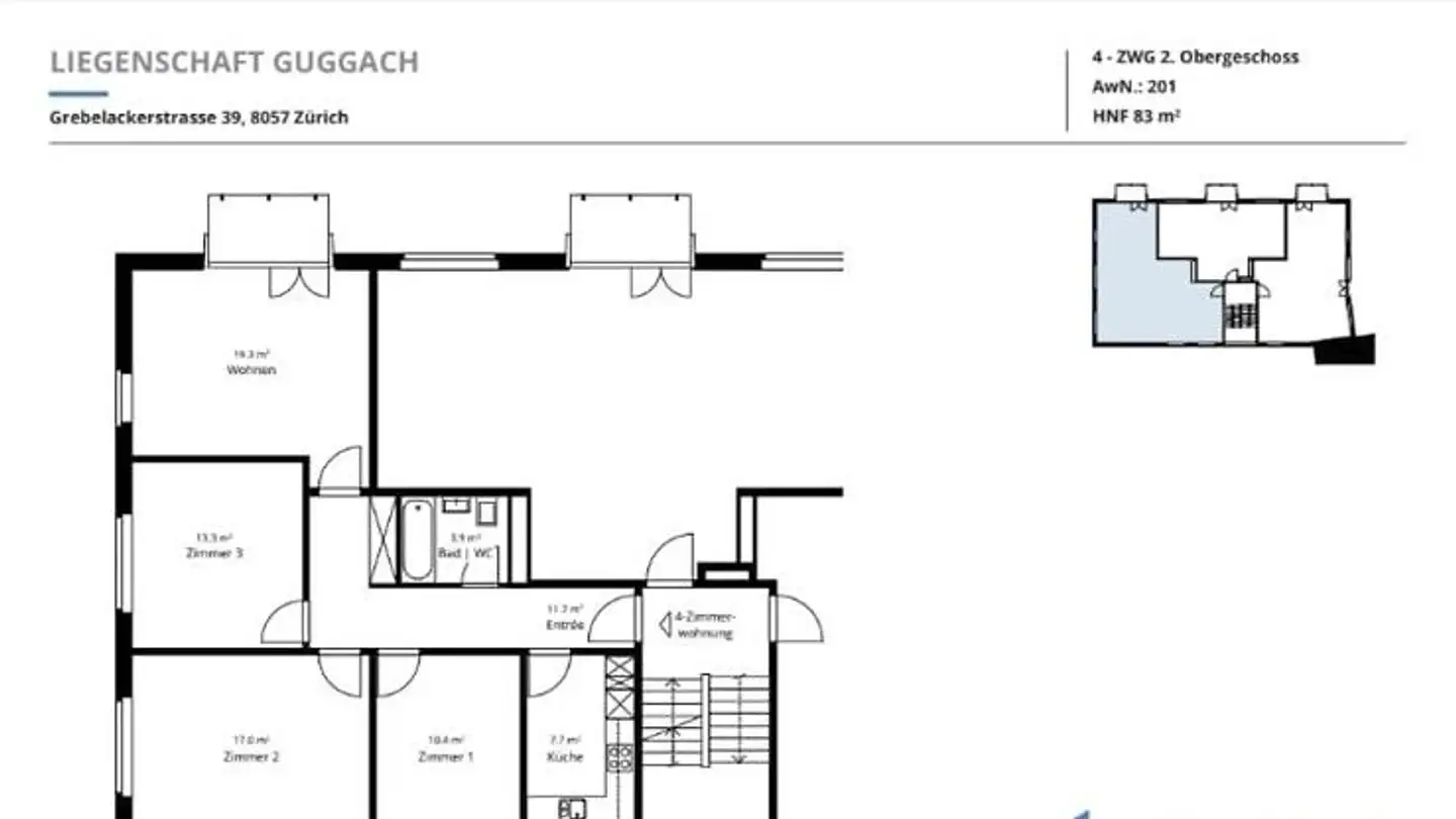 Zimmer mieten - 8057 Zürich - Foto 4