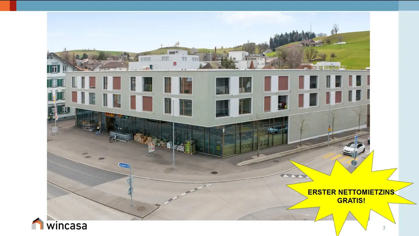 Appartement à louer - Bahnhofstrasse 43, 4950 Huttwil