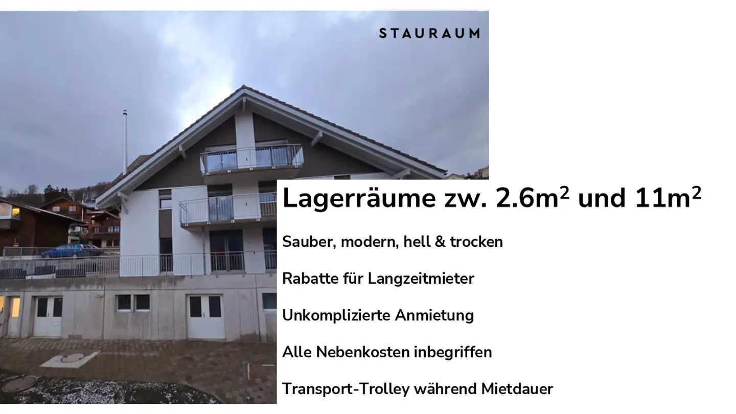 Storage space for rent - Krattigstrasse 69, 3700 Spiez