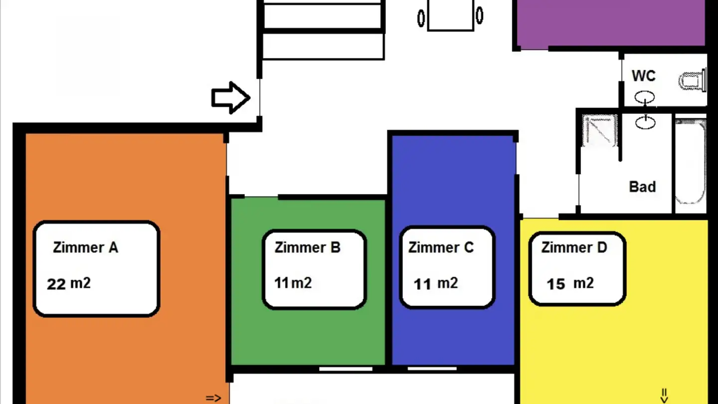 Single room for rent - Breite 6, 5210 Windisch - Photo 3