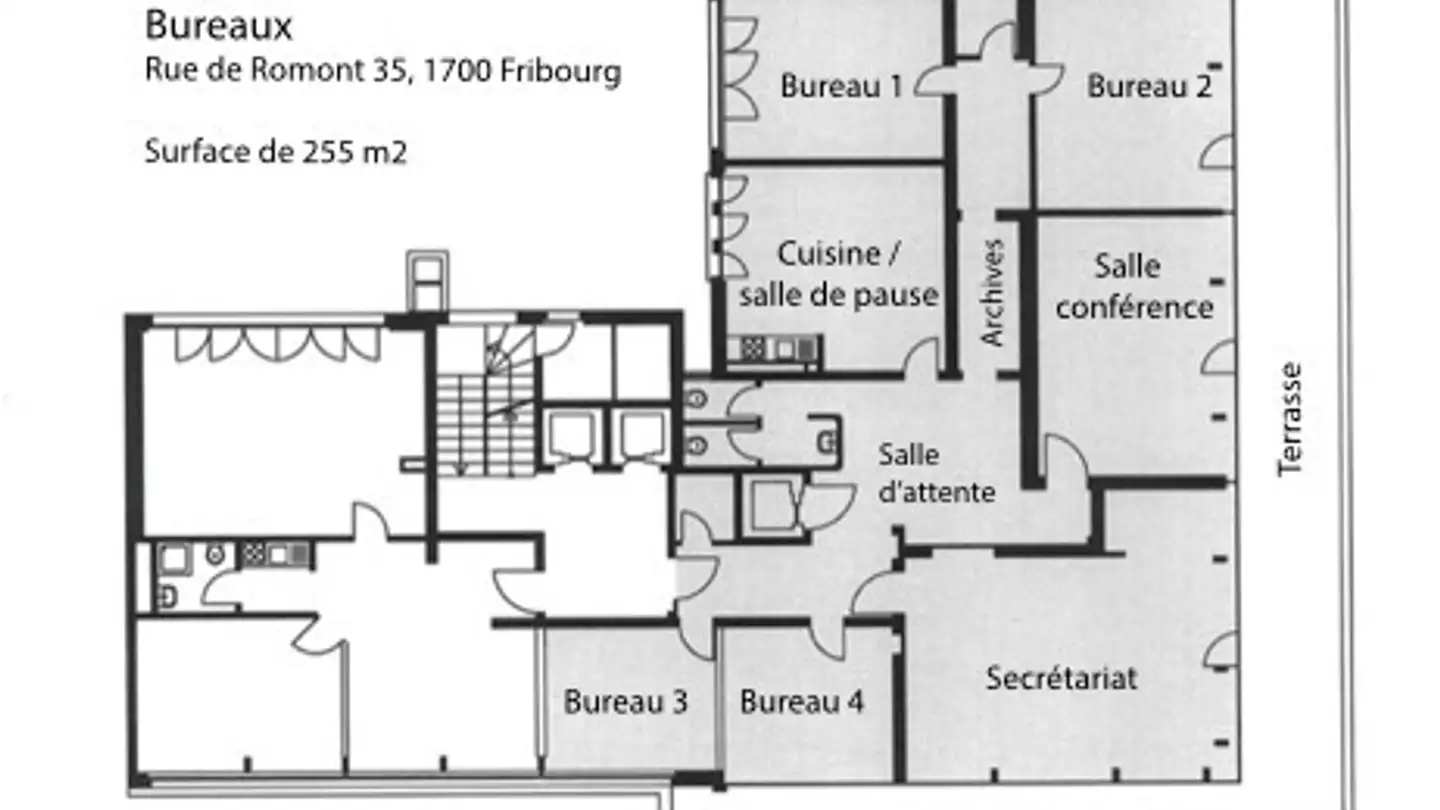 Bürofläche mieten - Rue De Romont / Romontgasse, 1700 Fribourg - Foto 2