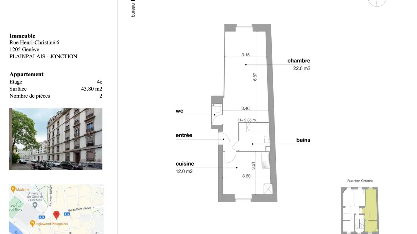 Appartamento in affitto - Rue Henri- Christiné 6, 1205 Genève - Foto 4