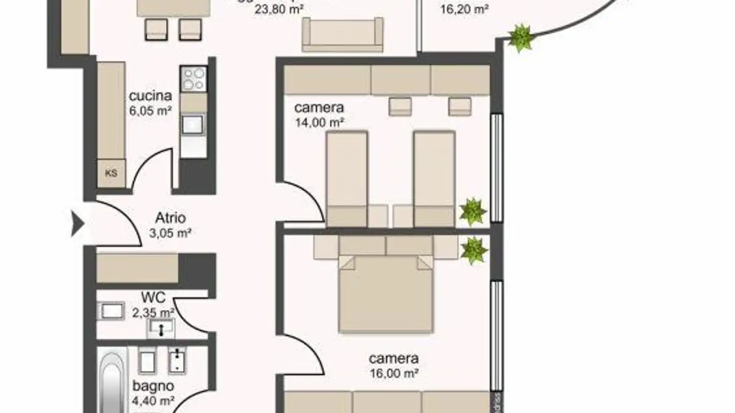 Appartement à louer - Via Pascuritt 5, 6834 Morbio Inferiore - Photo 3