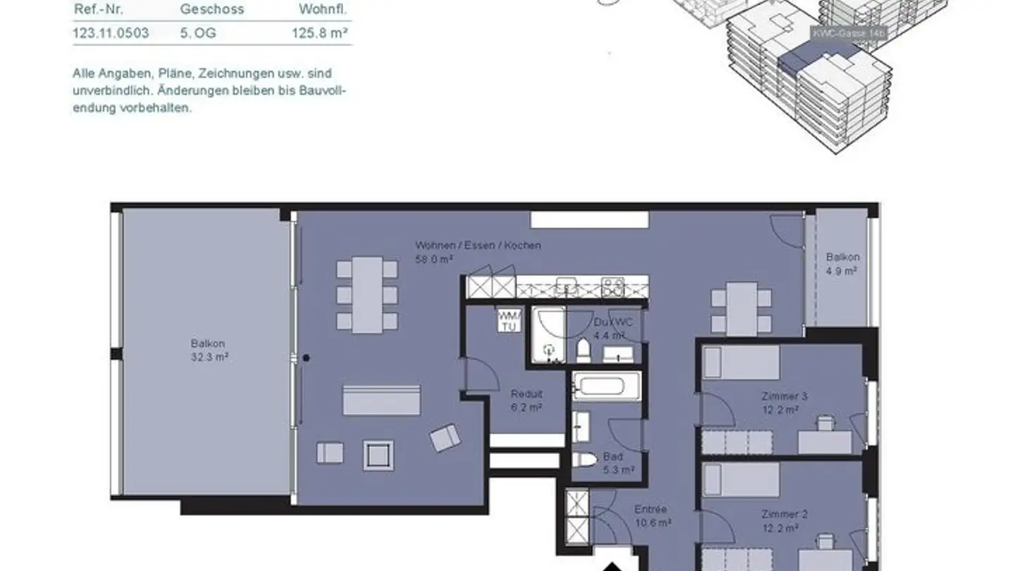 Appartement à louer - Kwc-Gasse 14b, 5726 Unterkulm - Photo 3