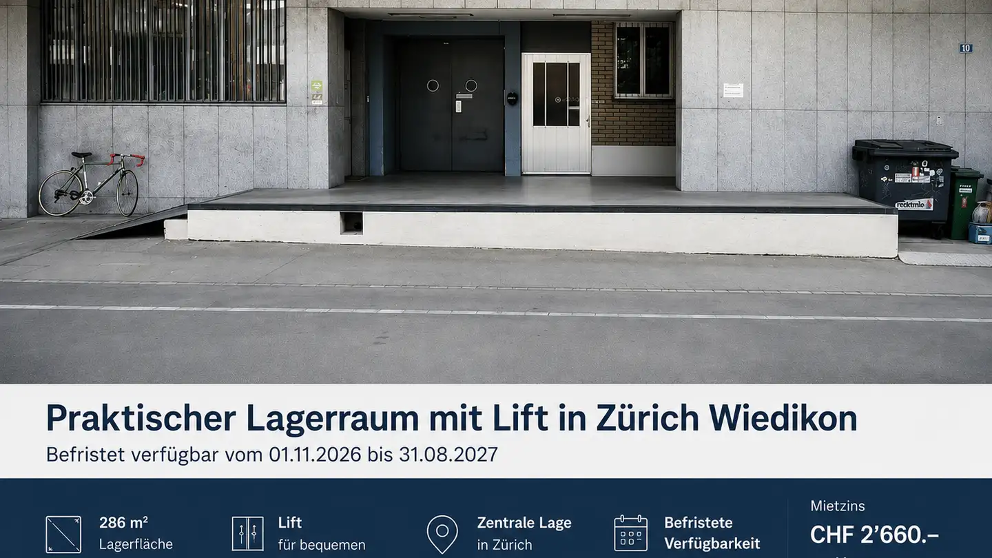 Espace de stockage à louer - Gutstrasse 10, 8055 Zürich