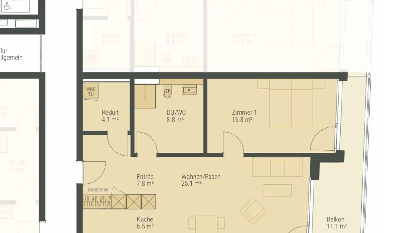 Wohnung mieten - Talstrasse 8, 4112 Flüh - Foto 2