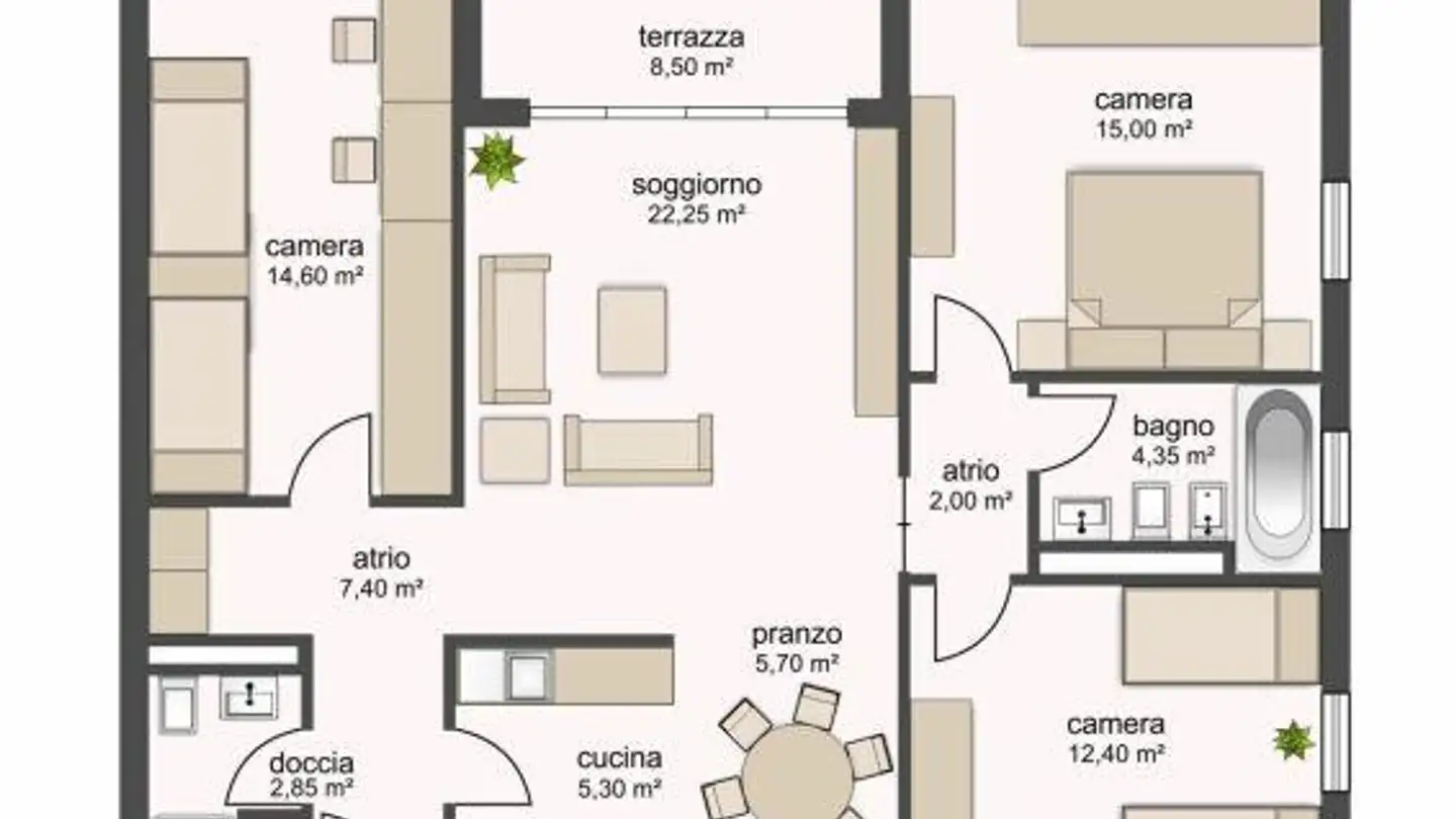 Apartment for rent - Via Ghitello 4a, 6834 Morbio Inferiore - Photo 2