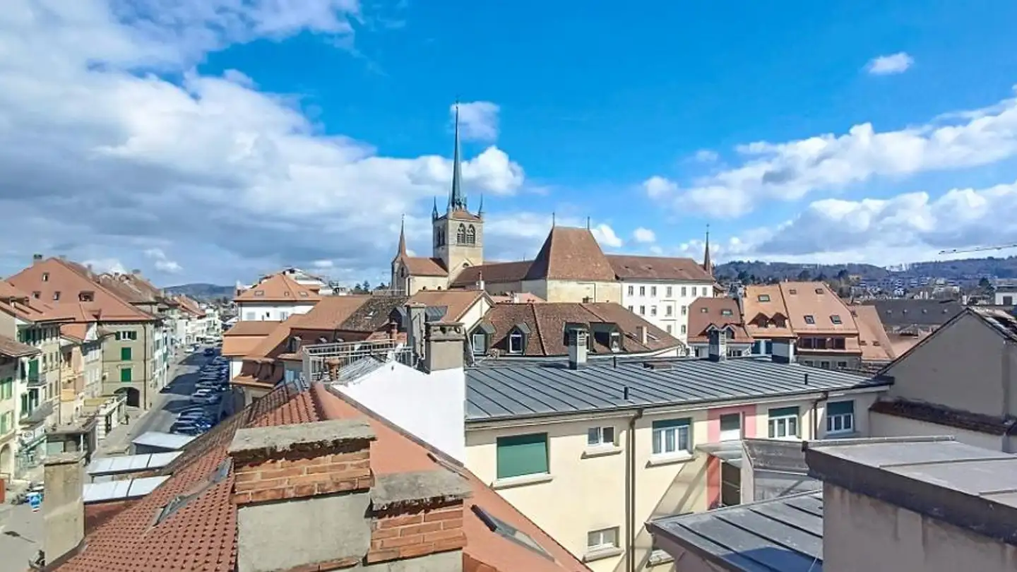 Attic flat for rent - Rue d'Yverdon 7, 1530 Payerne - Photo 2