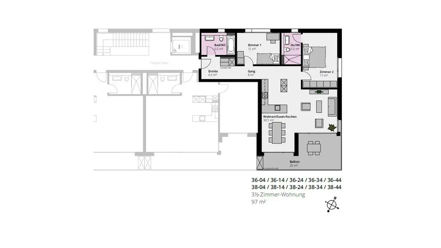 Wohnung mieten - Feldheim 36, 6023 Rothenburg - Foto 4