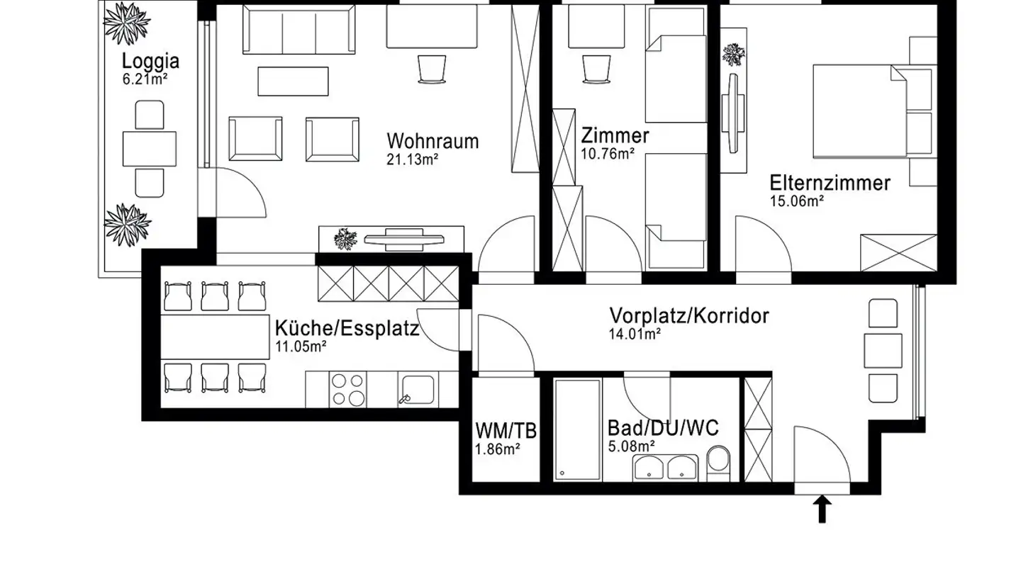 Wohnung mieten - Langäckerstrasse 15, 8957 Spreitenbach - Foto 3