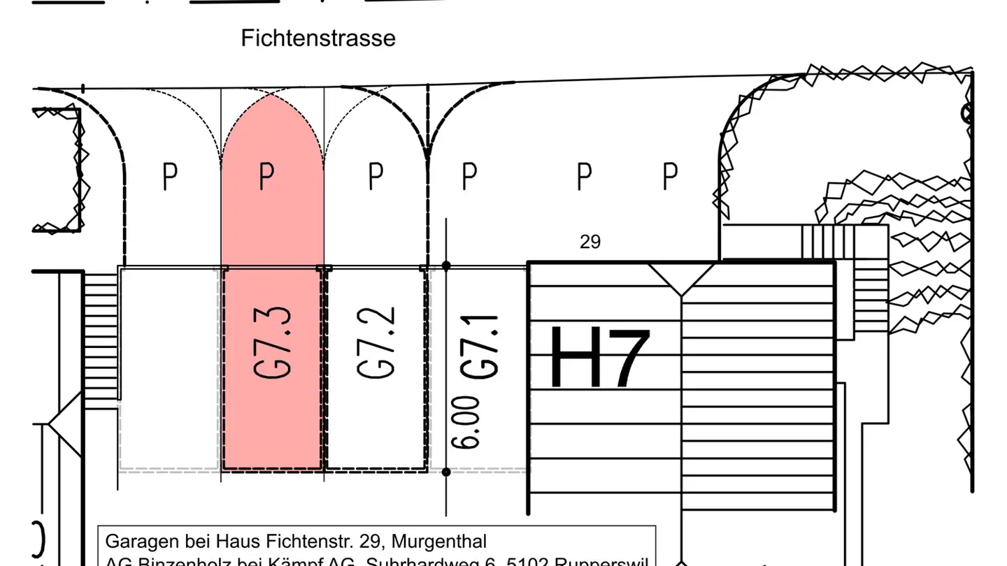 Garage individuel à louer - Fichtenstrasse 29, 4853 Murgenthal - Photo 3