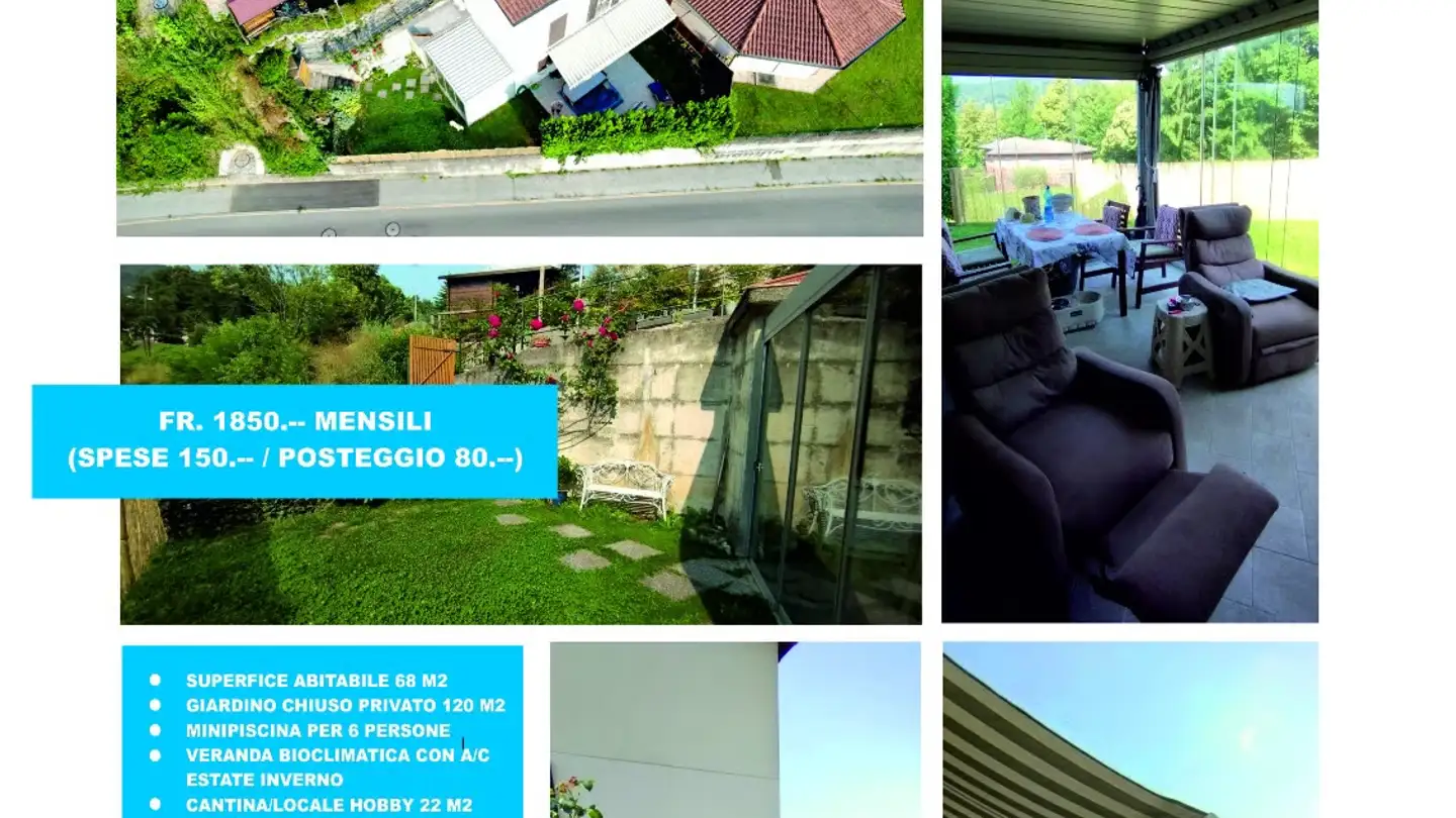 Appartement à louer - 6965 Cadro