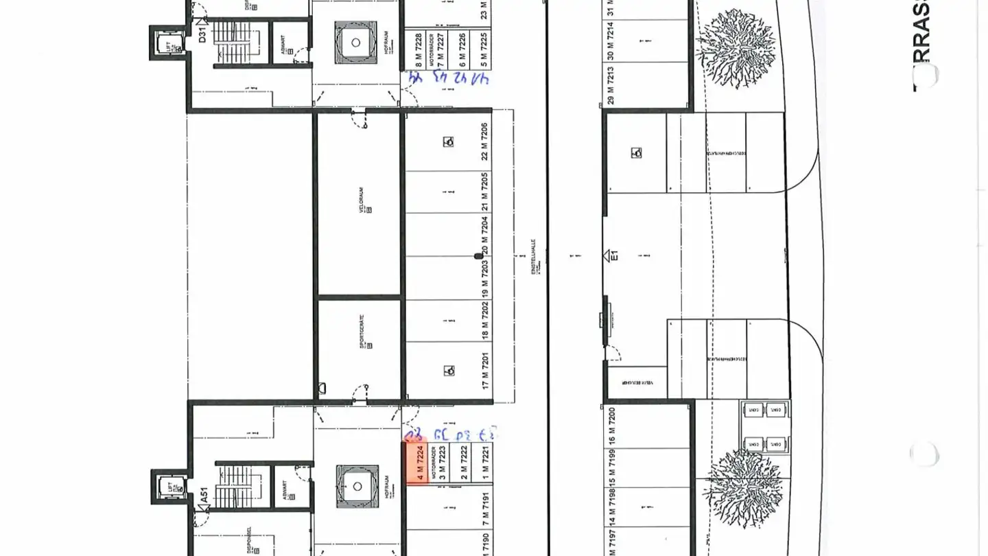 Parcheggio sotterraneo in affitto - Melserstrasse, 7323 Wangs