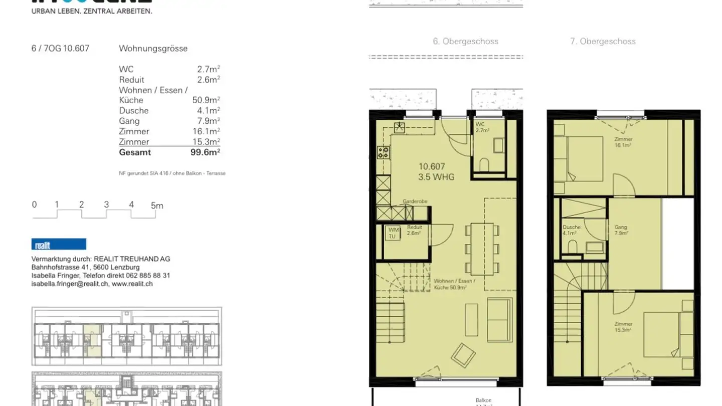 Appartement à louer - Gustav Zeiler-Ring 10, 5600 Lenzburg - Photo 2