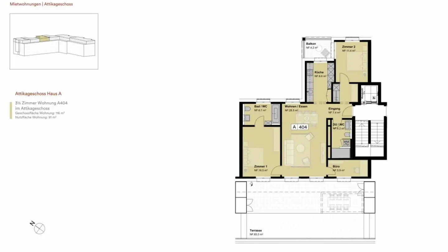 Penthouse mieten - Hauptstrasse 42, 8274 Tägerwilen - Foto 3